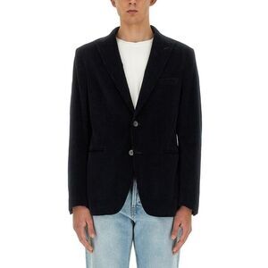 TONELLO Men's Tailored Corduroy Blazer Jacket Men BLUE Outerwear